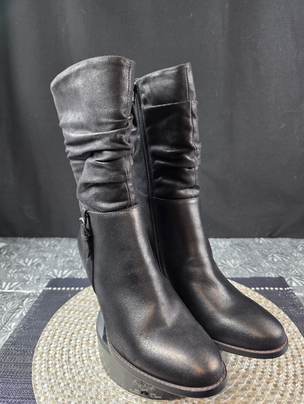 Baretraps Lesie Block Heel Slouch Boots